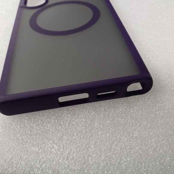 Torras Magnetic Samsung Galaxy S24 Ultra Case, MagSafe, Shockproof Purple Matte - Picture 12 of 12